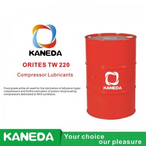 KANEDA ORITES TW 220 Food grade white oil used for the lubrication of ethylene hyper compressors and for the lubrication of piston-reciprocating compressors dedicated to NH3 synthesis.