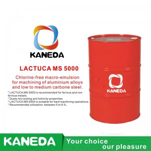 KANEDA LACTUCA MS 5000 Chlorine-free macro-emulsion for machining of aluminium alloys and low to medium carbone steel.