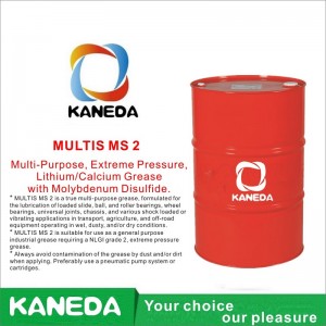 KANEDA MULTIS MS 2 Multi-Purpose, Extreme Pressure, Lithium/Calcium Grease with Molybdenum Disulfide.