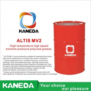 KANEDA ALTIS MV2 High temperature high speed extreme pressure polyurea grease.